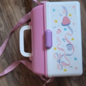 Pink and White Heart Design Lunch Box